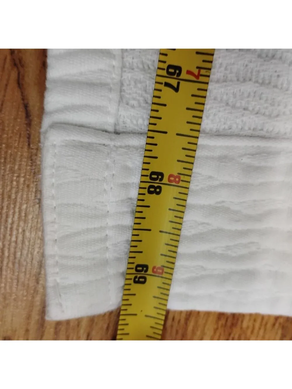 CASALUNA White Cotton Mat & The Company Store Waffle Shower Curtain Bathroom Lo - Picture 6 of 10